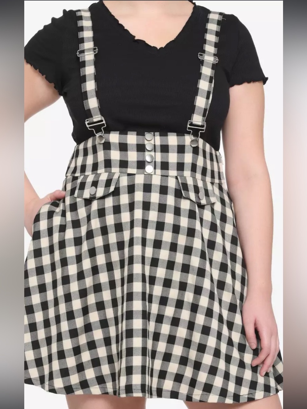 Hot Topic Midnight Hour Suspenders Skirt!!